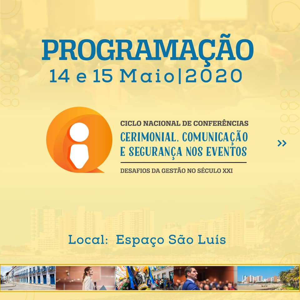 São Luís recebe em maio o Ciclo Nacional de Conferências de Cerimonial